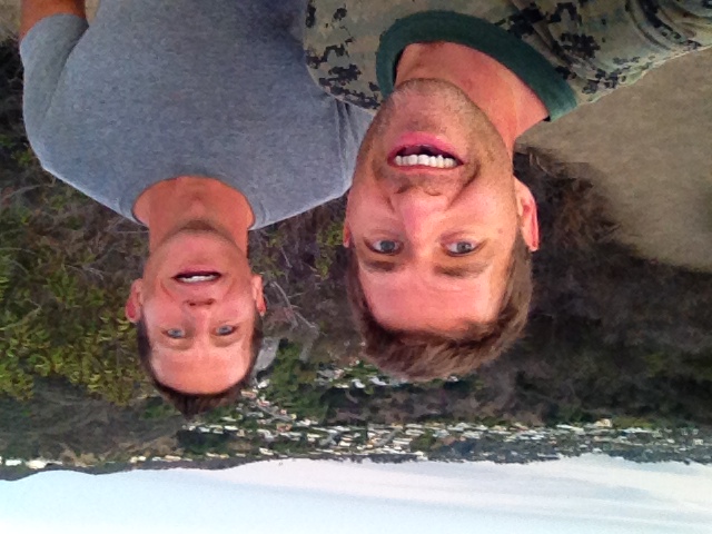 Marko and Ben on a trail run
