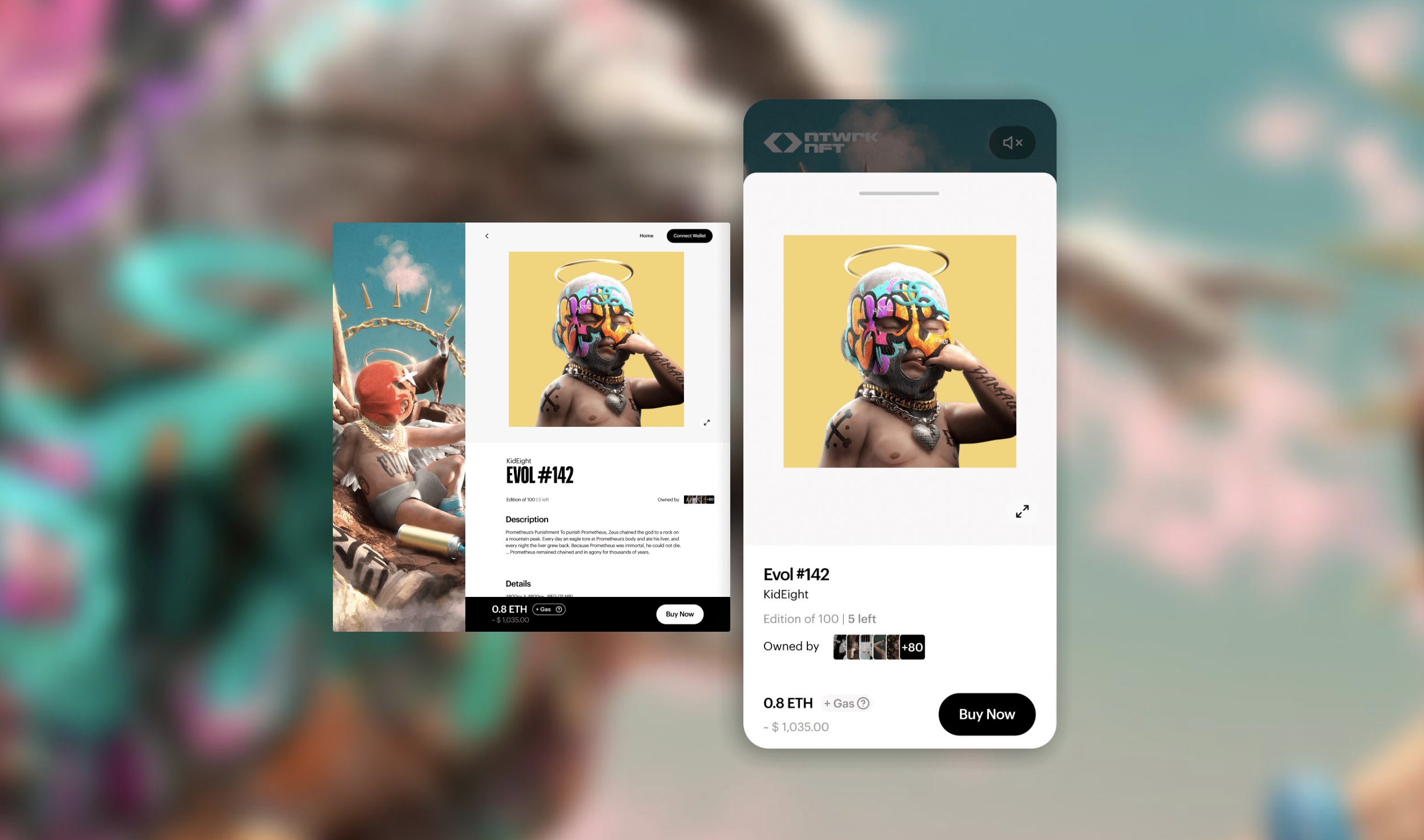 NTWRK NFT marketplace interface