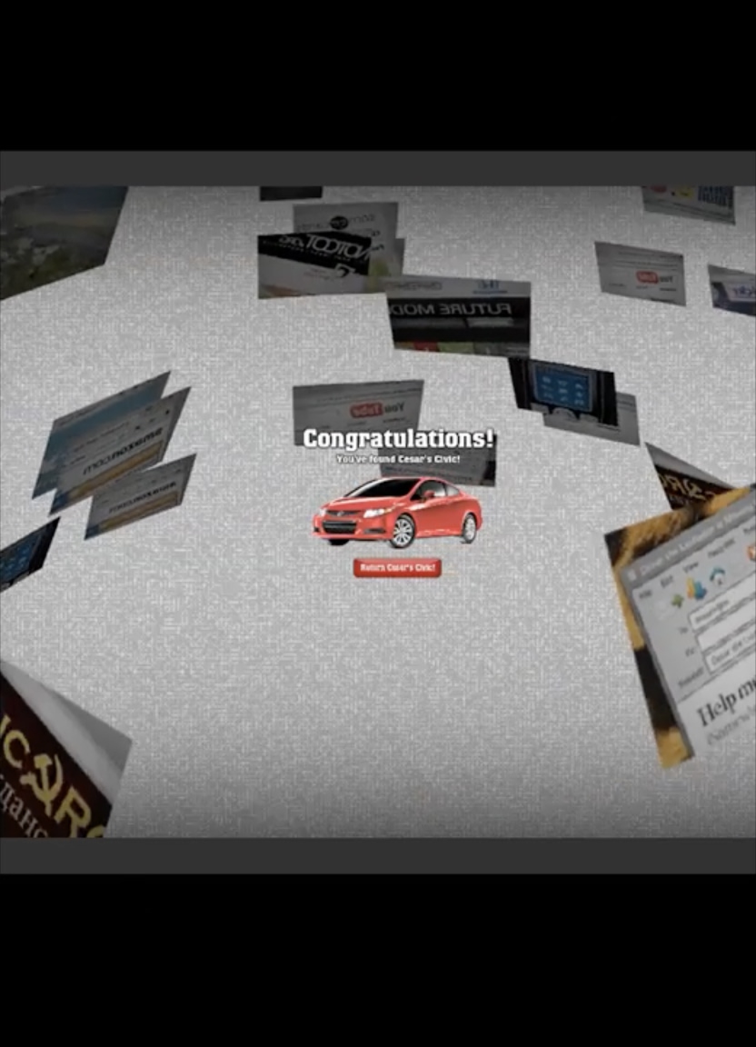 Honda Super Civic Quest success state