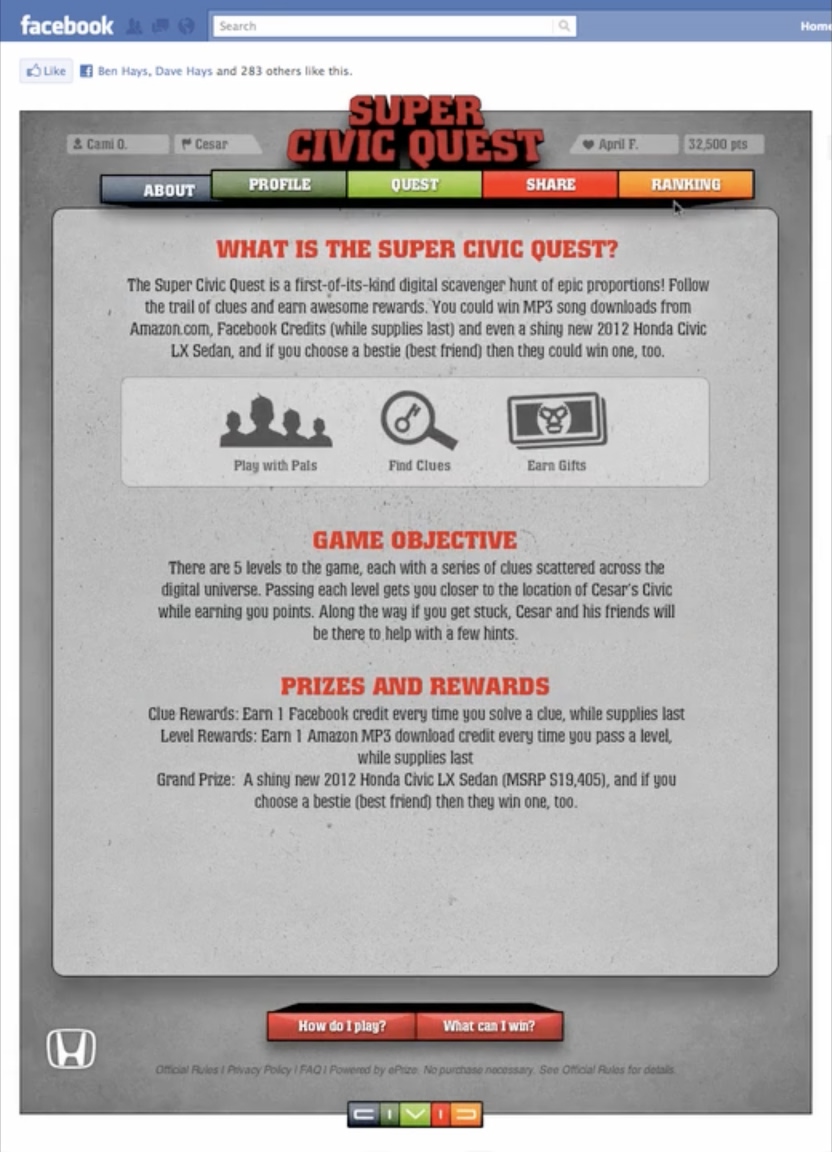 Honda Super Civic Quest overview and introduction